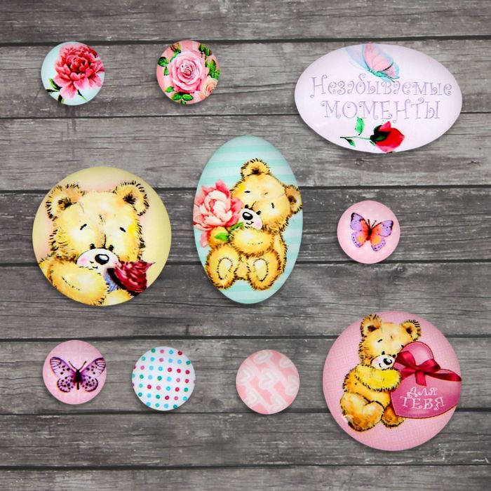 Камушки для скрапбукинга "Ми-Ми-Мишки"