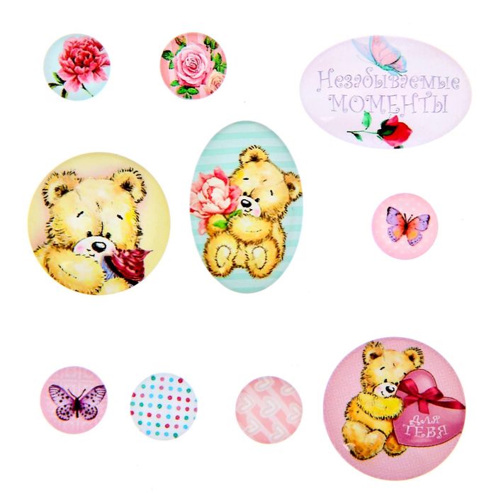 Камушки для скрапбукинга "Ми-Ми-Мишки"