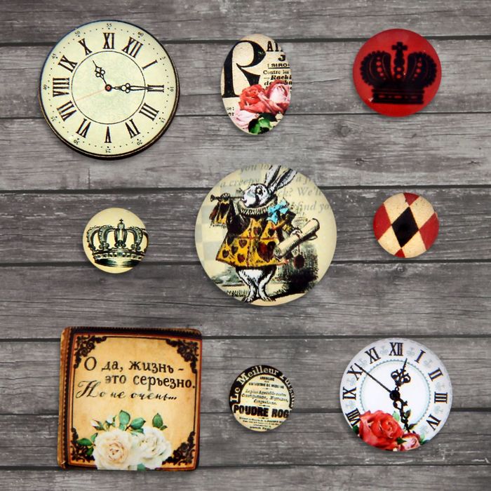 Камушки для скрапбукинга "В стране чудес"