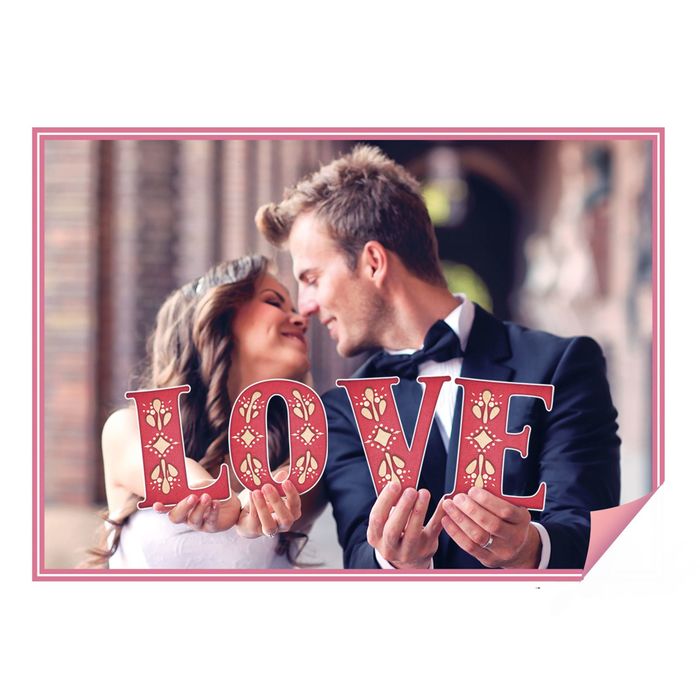 Буквы для фото "LOVE" (цвет красный)