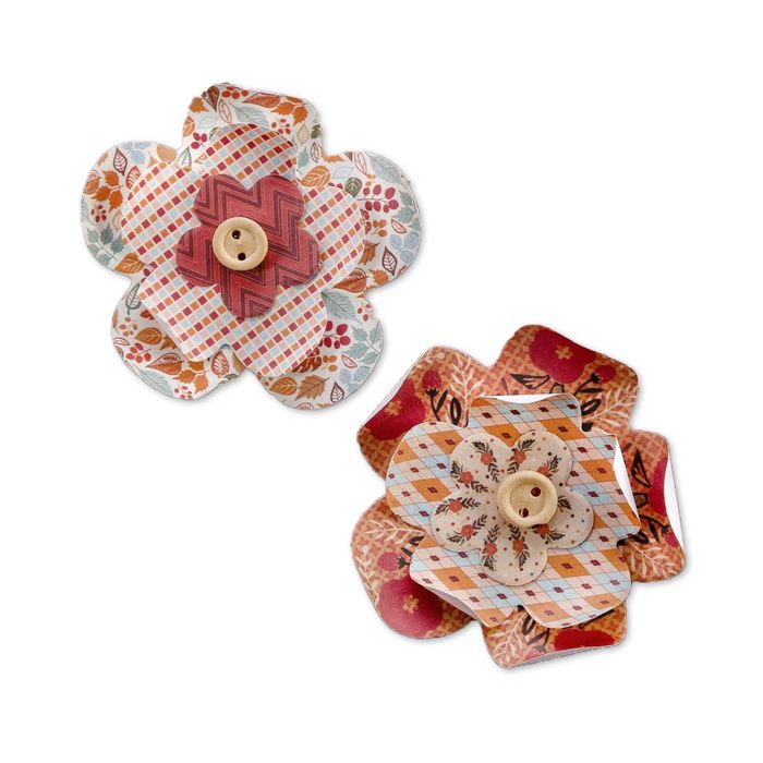 Набор декоративных цветов "Я люблю осень", 9 х 14 см