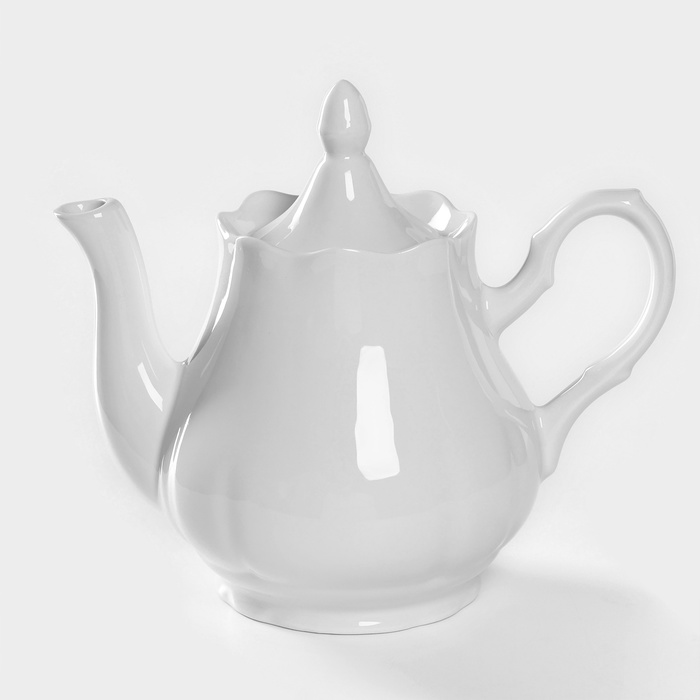 Чайник фарфоровый «Романс», 1,75 л, цвет белый чайник романс 1 75 л