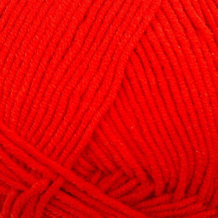 Пряжа "Cotton Gold" 55% хлопок, 45% акрил, 330м/100гр (243 красный)