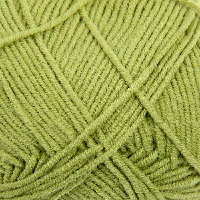 Пряжа "Cotton Gold" 55% хлопок, 45% акрил, 330м/100гр (385 зеленый)