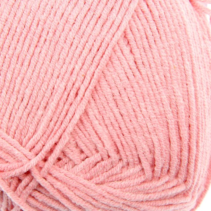 Пряжа "Cotton Gold" 55% хлопок, 45% акрил, 330м/100гр (371 светло-розовый)