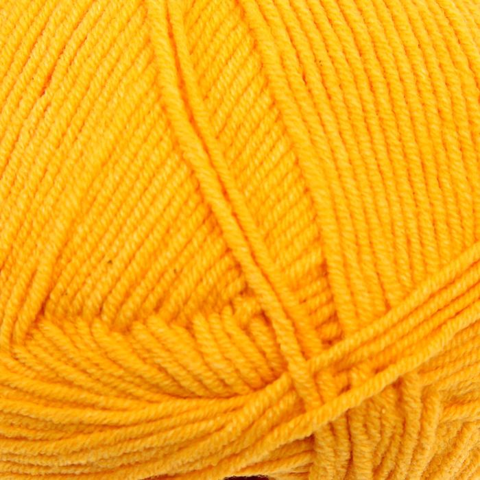 Пряжа "Cotton Gold" 55% хлопок, 45% акрил, 330м/100гр (14 темно-желтый)