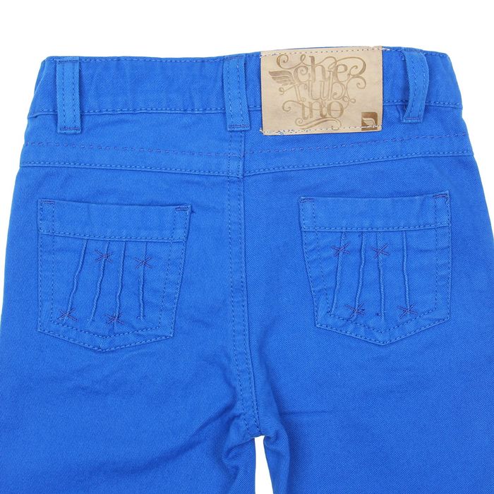 Джинсы для девочки, рост 110 см (60), цвет голубой