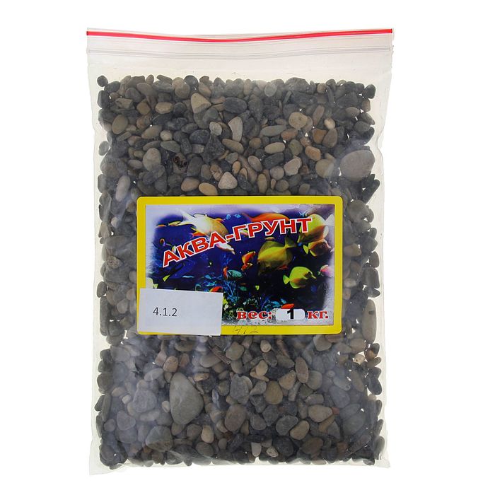 Грунт для аквариума "Галька черноморская светлая" (фр. 7-10 мм), 1 кг