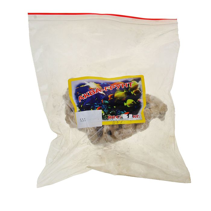 Грунт для аквариума "Камень крымский вулканический" (фр. 50-1000 мм), 1 кг