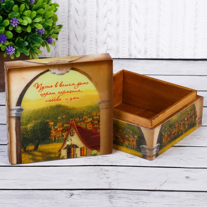 Шкатулка "Шкатулка "Любовь,гармония и уют"