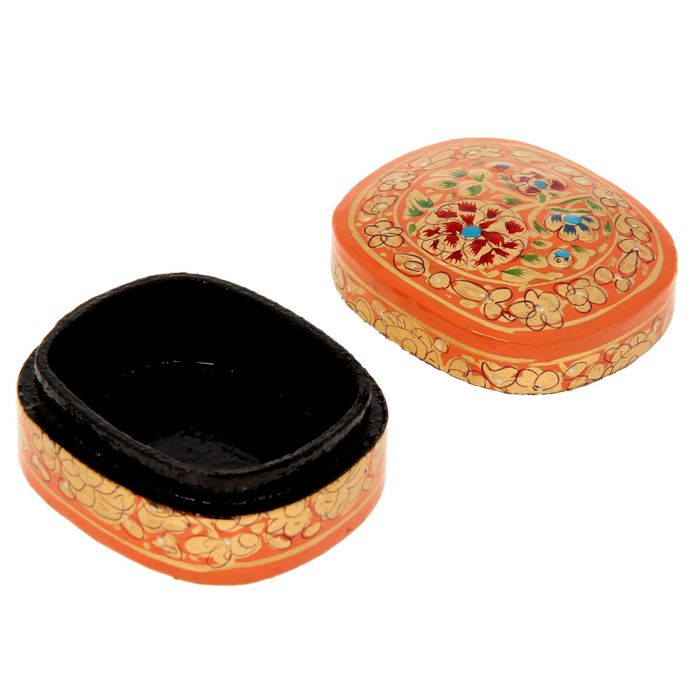 Шкатулка "Коралл" папье-маше