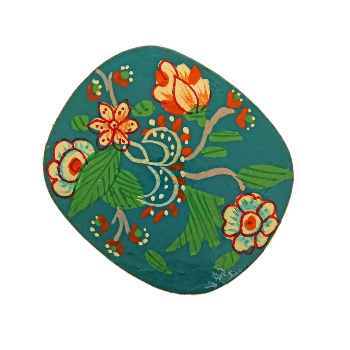 Шкатулка "Цветочные узоры" папье-маше