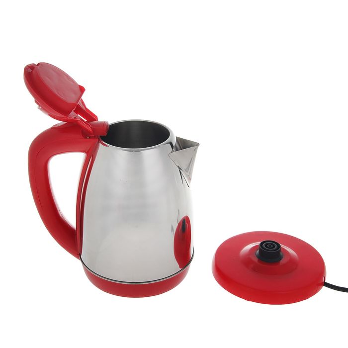 Электрочайник "LuazON" LSK-1807, 1500W, 1,8л, металл- красный