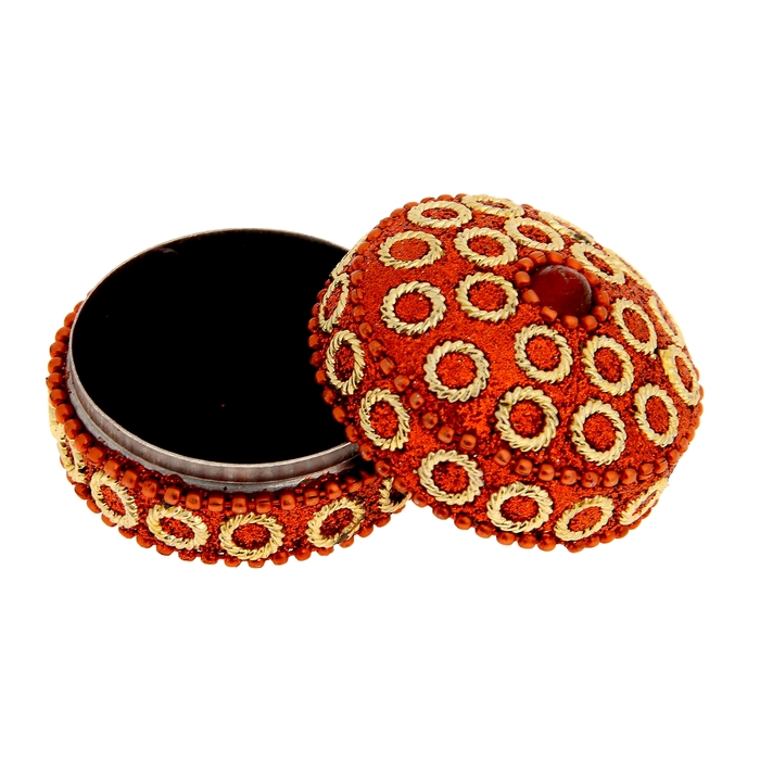 Шкатулка круг "Терракота"