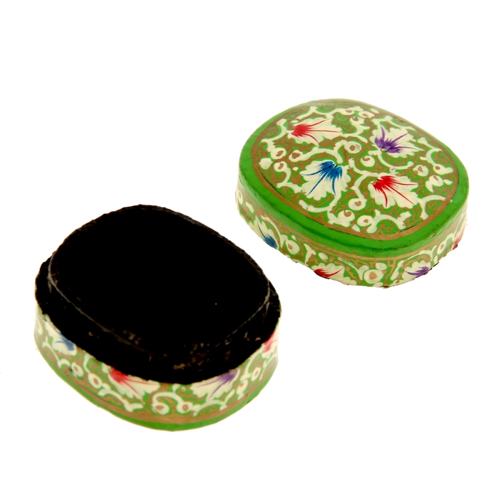 Шкатулка "Зелень" папье-маше