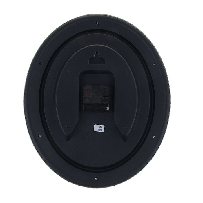 Часы настенные овальные "Пиршество", обод лепнина с напылением, декор стразы