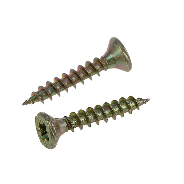 Саморезы универсальные TECH-KREP, 3.5х20 мм, жёлтый цинк, потай, 200 шт.