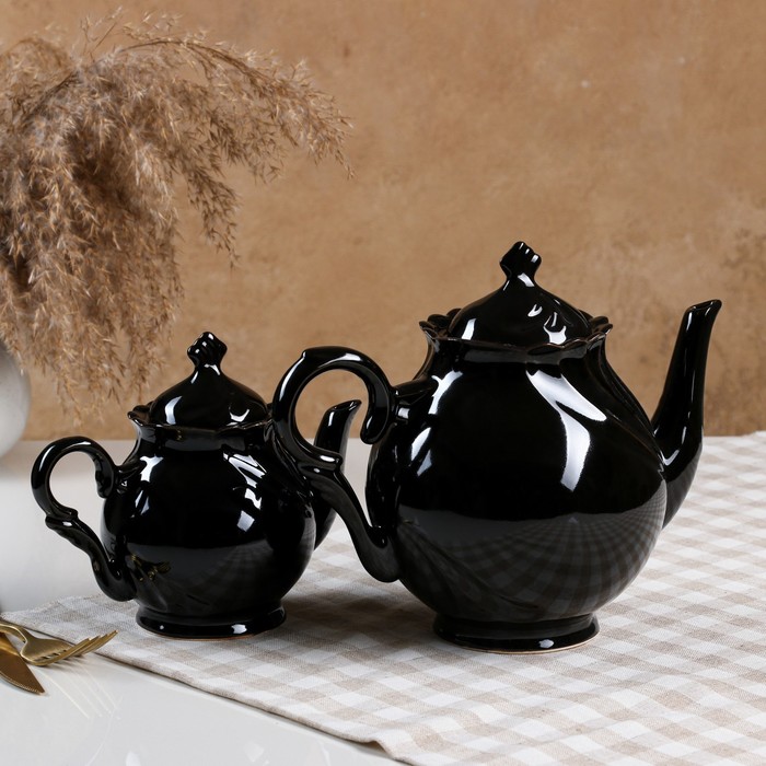 Чайная пара "Орфей" лилия-корал 1,5 л/ 0,5 л