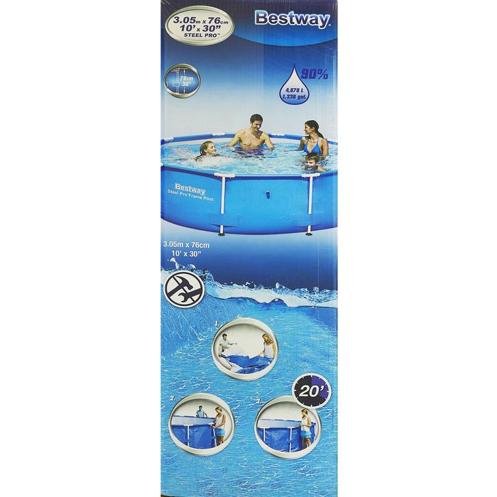 Бассейн каркасный Power Steel, 305 х 76 см