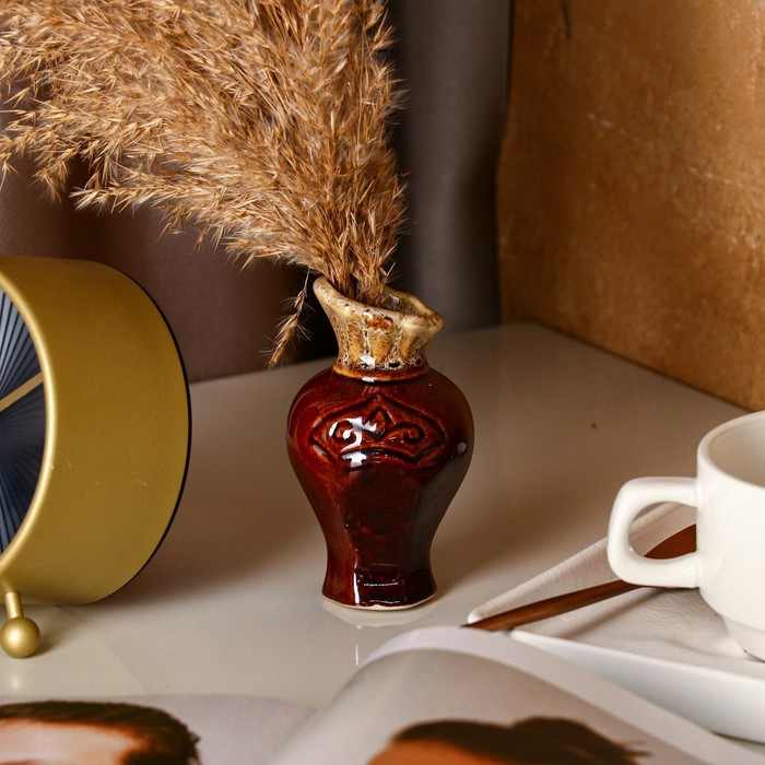 Ваза "Дуэт" малая, шоколад, микс