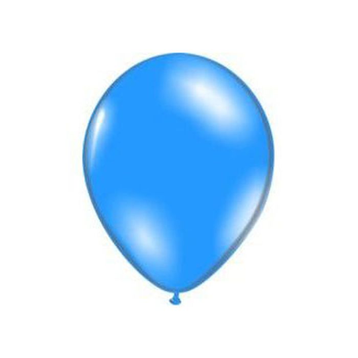 Шар латексный 10", металл, набор 50 шт., Blue