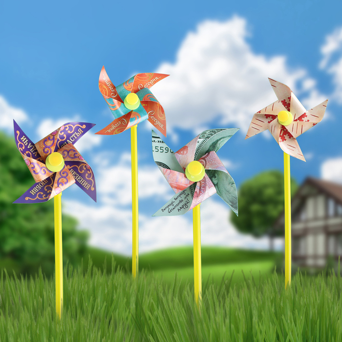 Ветерок садовый "Расти овощ", 11,5 х 30 см