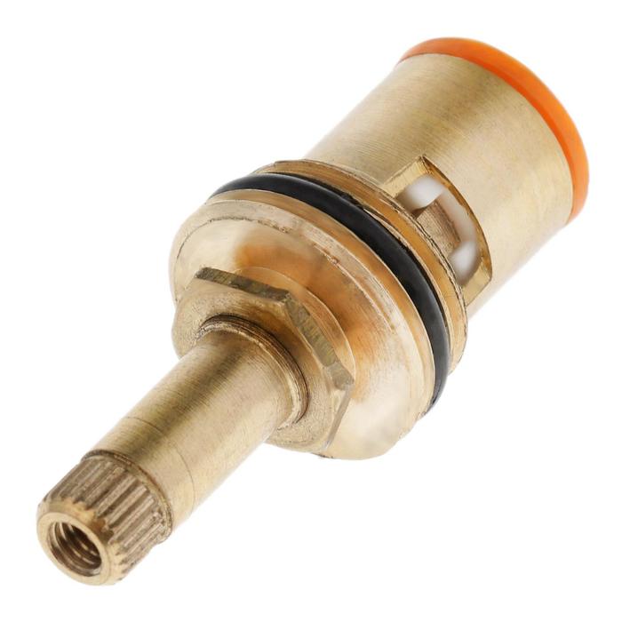 

Кран-букса, резьба 1/2", керамика, 24 шлица, для крест-ручки, латунь