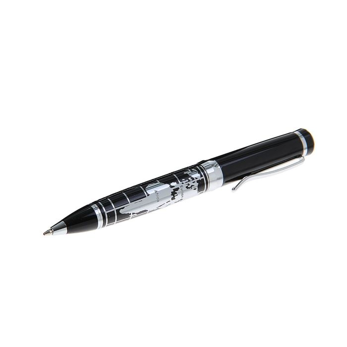 Ручка шариковая подарочная в кожзам футляре "Карта"