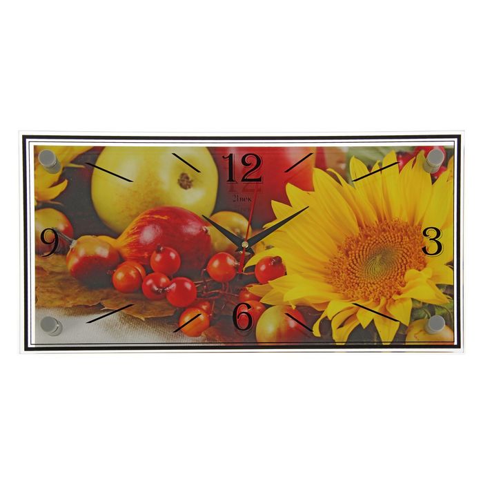 Часы настенные прямоугольные "Осенняя фантазия", 19х39 см
