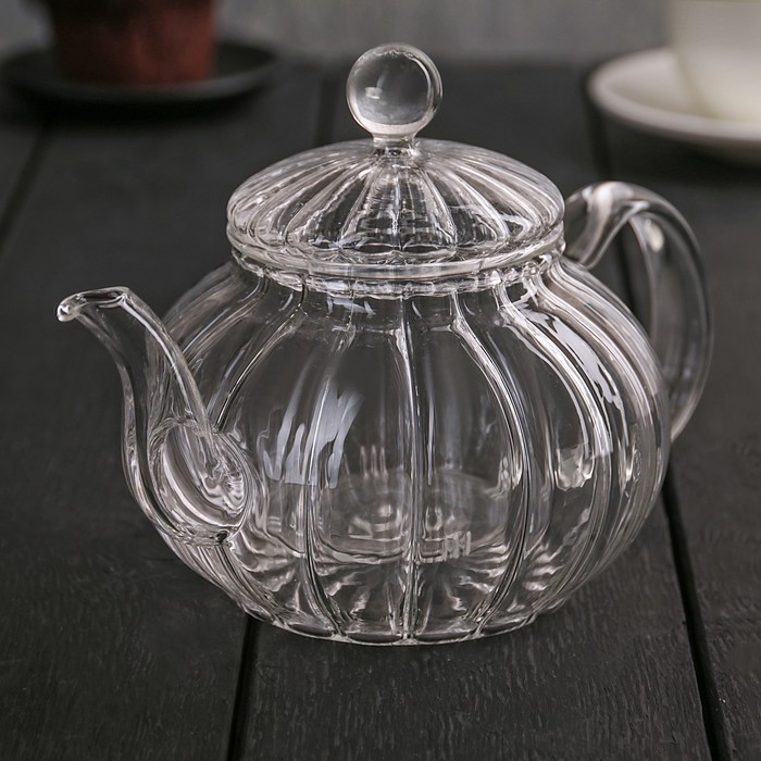 Чайник заварочный 600 мл "Диана", стеклянное сито
