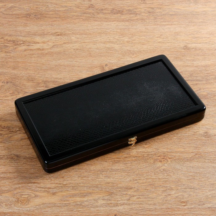 Нарды с кожаной вставкой "Питон" (доска дерево 50х50 см)