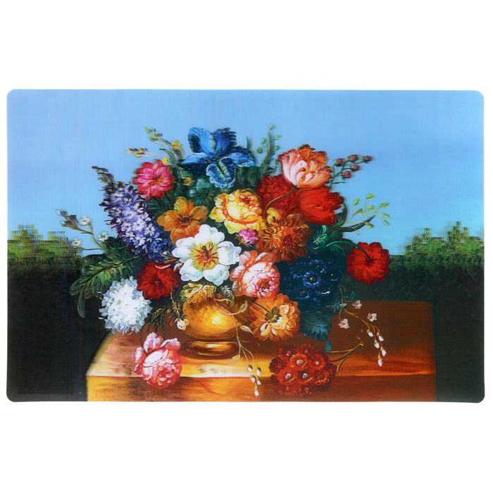 Салфетка кухонная "Ваза с цветами" 40х27 см