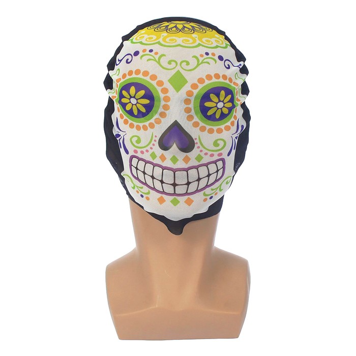 Карнавальная маска текстиль "Череп"