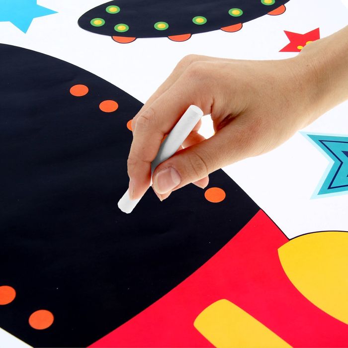 Наклейка для рисования мелом «Космические приключения», 40 х 60 см