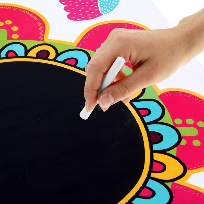 Наклейка для рисования мелом «Цветы», 40 х 60 см