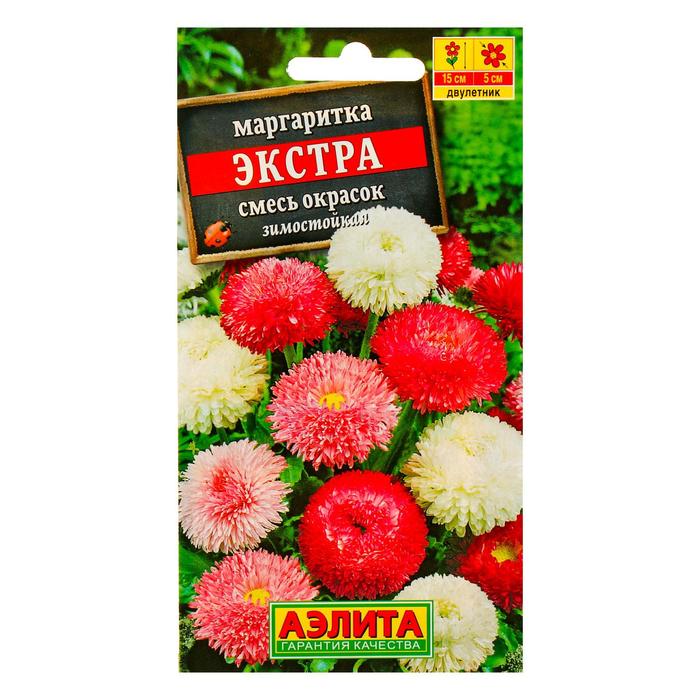 

Семена цветов Маргаритка "Экстра", 0,05 г