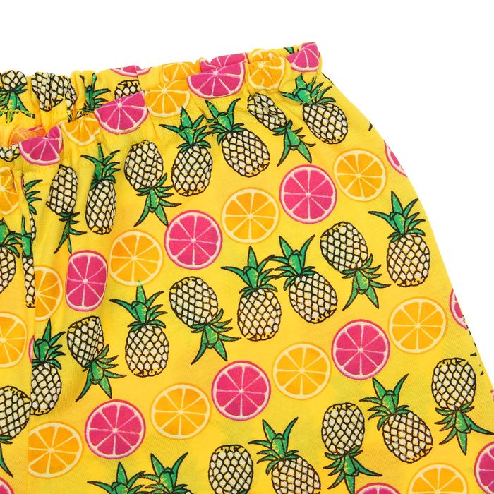 Пижама для девочки, рост 158-164 см (42), цвет зелёный/жёлтый