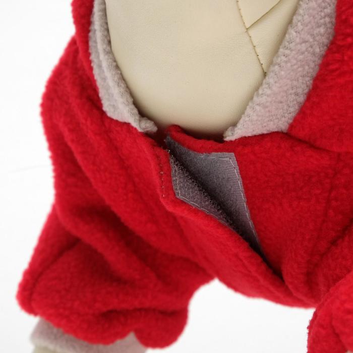 Комбинезон флисовый цветной, XS (ДС 20см, ОШ 24 см, ОГ 28 см) микс