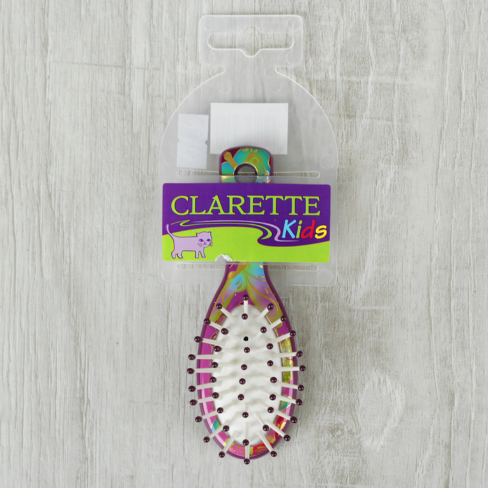 Расчёска массажная мини овальная, цвет МИКС