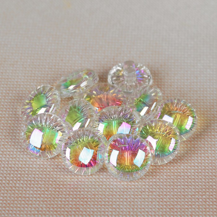 Пуговица, на ножке, 11,5мм, цвет прозрачный