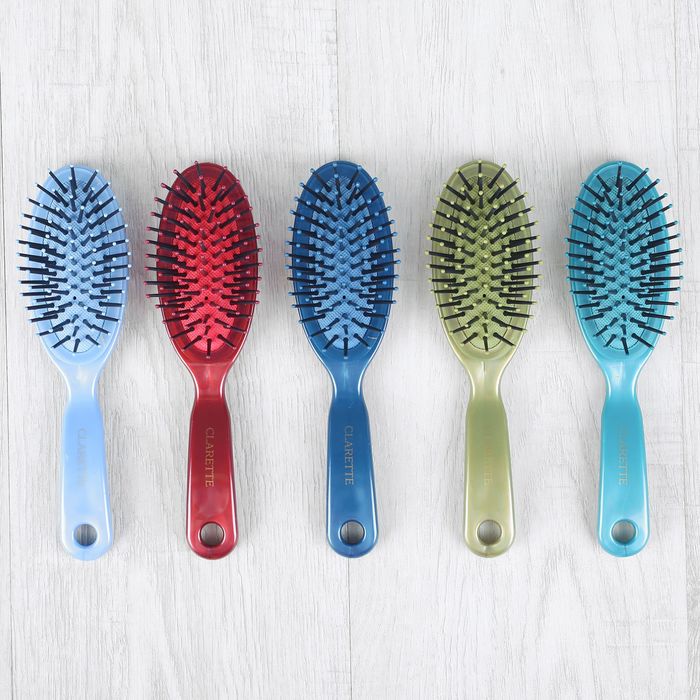 Расчёска массажная мини овальная, цвет МИКС