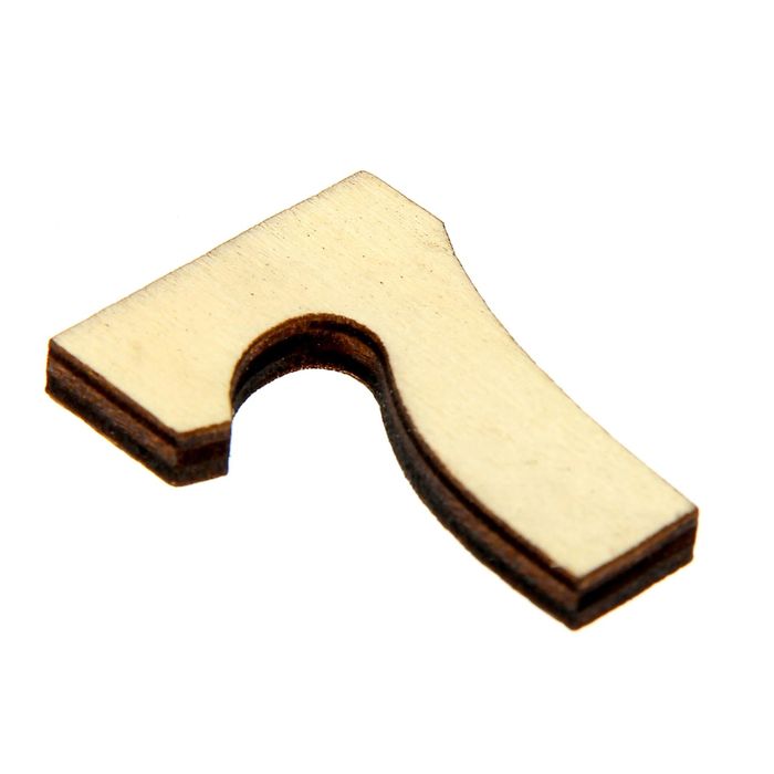 Декор для творчества дерево набор "Цифры. Семёрка" 3,4х2,3 см, (набор 8 шт) 11х8 см