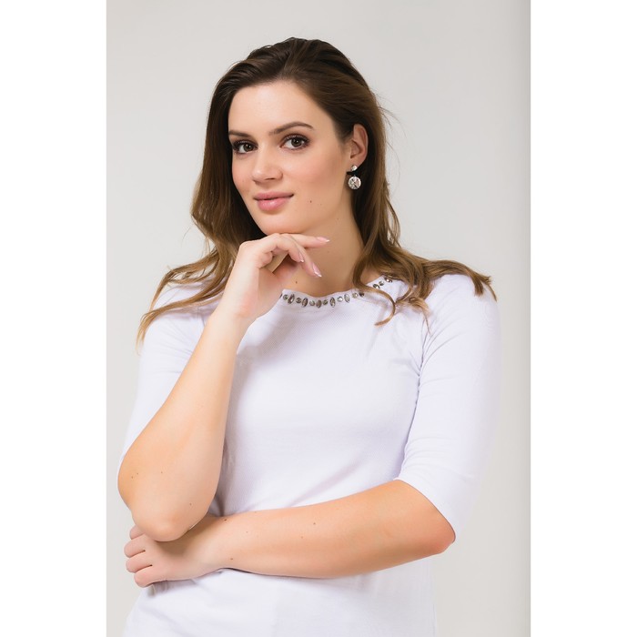 Джемпер женский 51100275, цвет белый, размер 50 (XL), рост 170