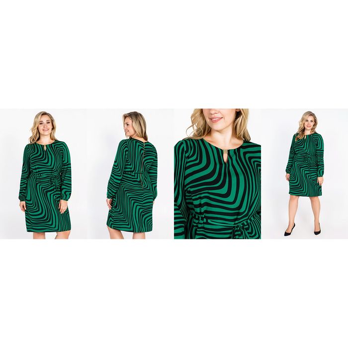 Платье женское 52000502, цвет зелёный, размер 50 (XL), рост 170