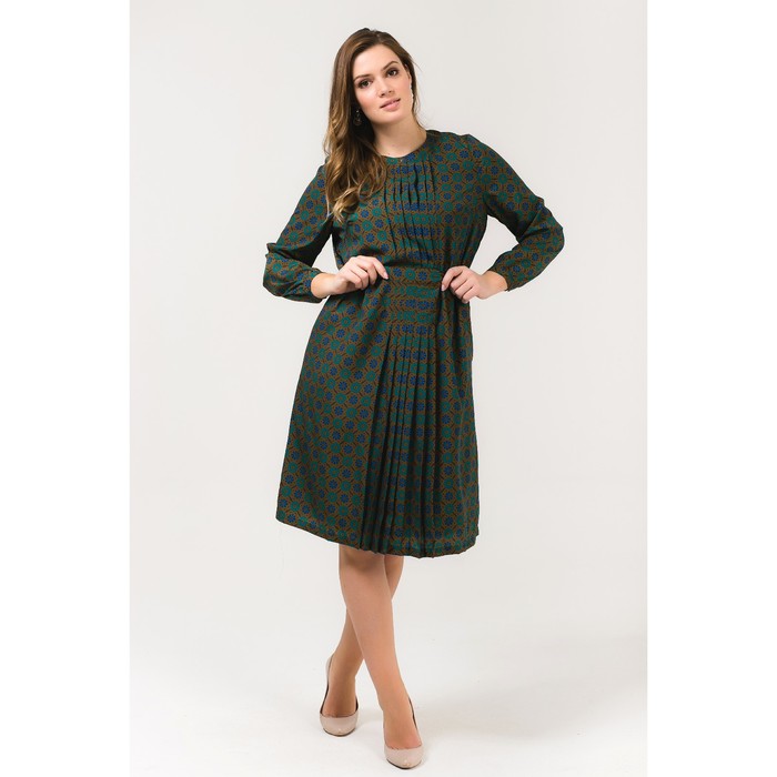 Платье женское 52000479, цвет зелёный, размер 54 (3XL), рост 170