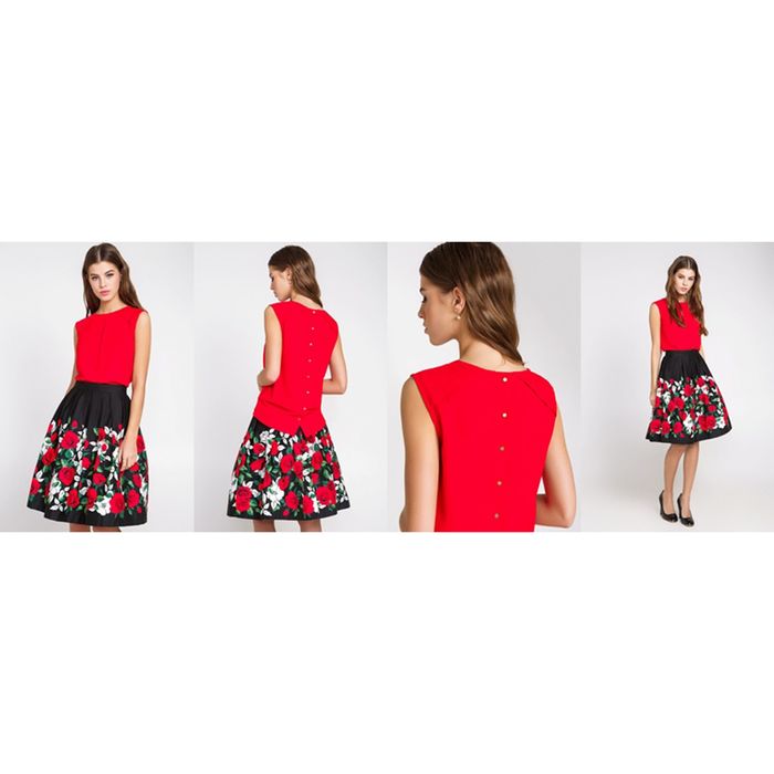 Блузка женская 10200270005, размер 48 (L), рост 170 см, цвет красный