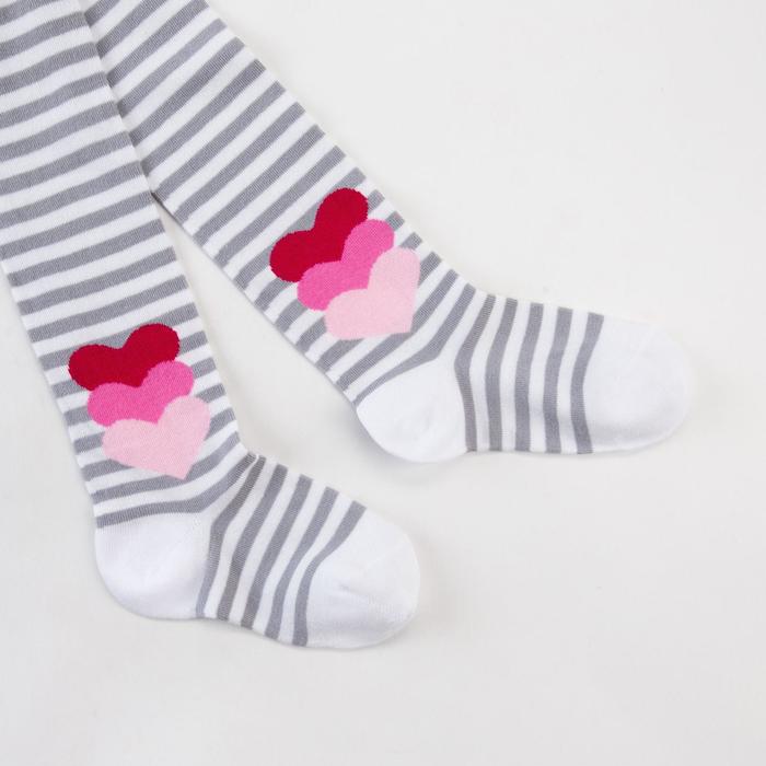 Колготки для девочки, цвет белый, рост 116-122 см