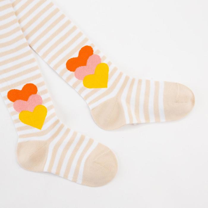 Колготки для девочки КДД1-2704, цвет светло-бежевый, рост 110-116 см