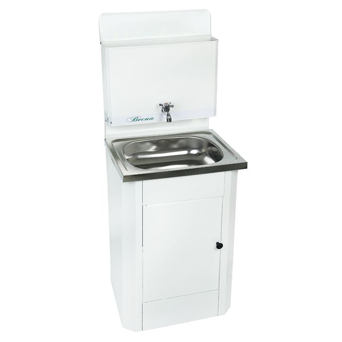Умывальник "Весна", без электроводонагревателя, нержавеющая мойка, 15 л, белый