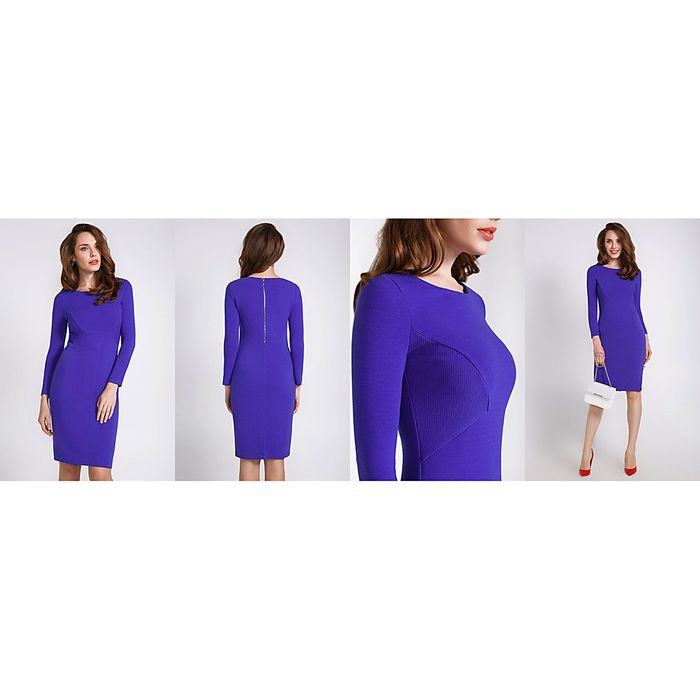 Платье женское 40200200072, размер 42 (XS), рост 170 см, цвет синий